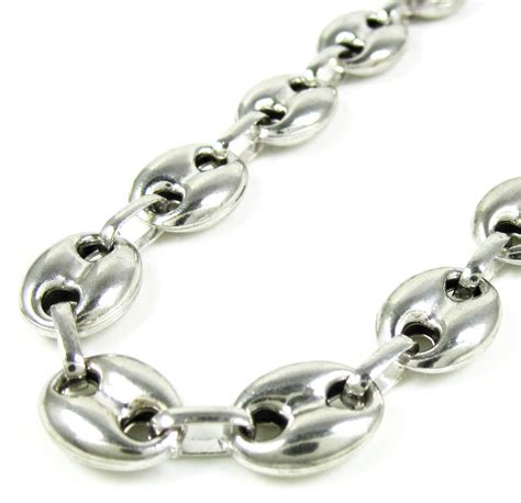 solid silver gucci link chain|sterling silver Gucci link chain.